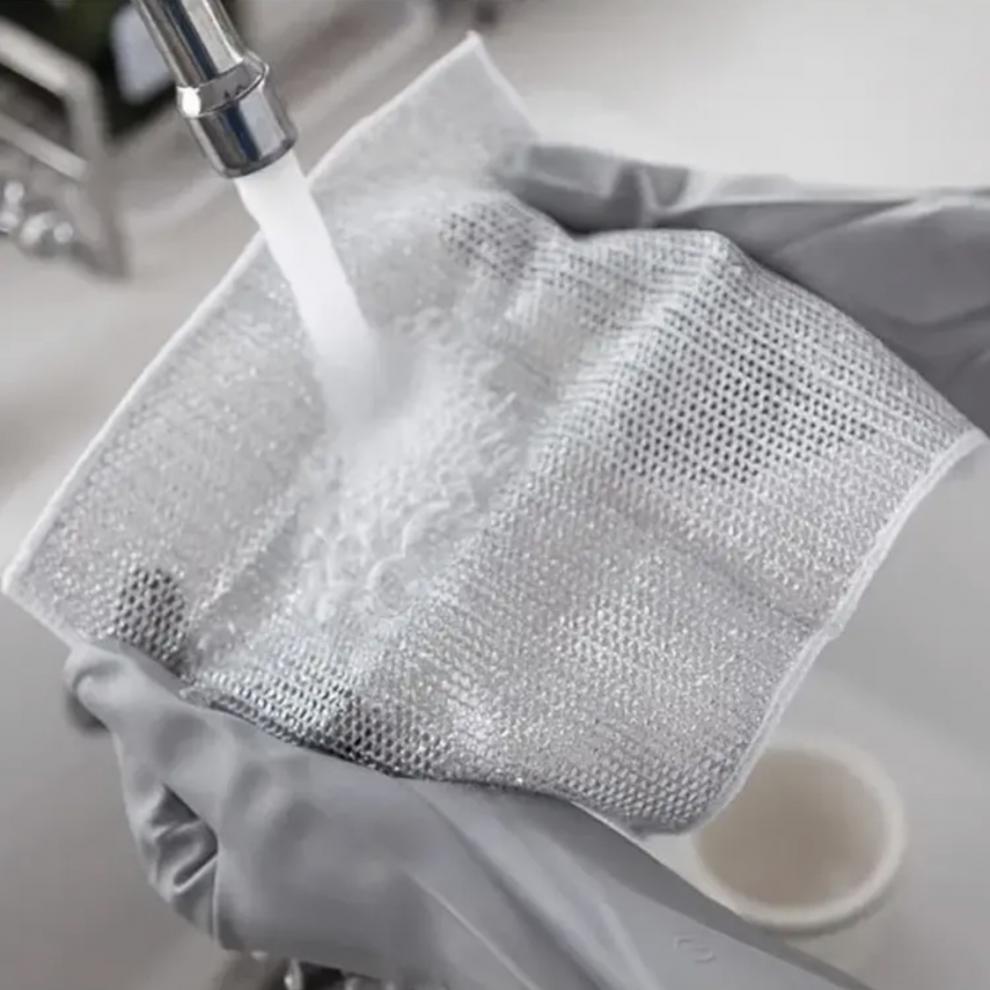 Steel Wire Ball Cloth Kitchen Cleaning Dishcloth