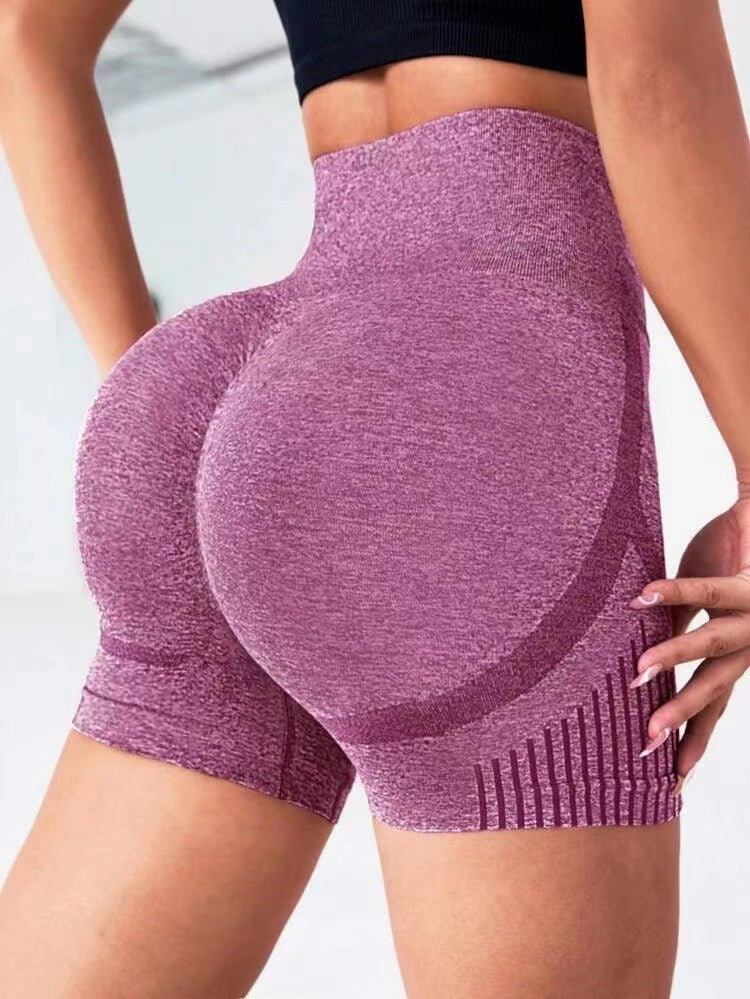 Yoga Leggings Seamless High Elastic High-waist Quick-drying Casual Shorts