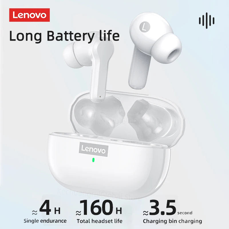 Original Lenovo LP1S TWS Bluetooth Earphone Wireless Headphone Waterproof Headsets Sport Earbuds With Mic LP1 S For Android IOS