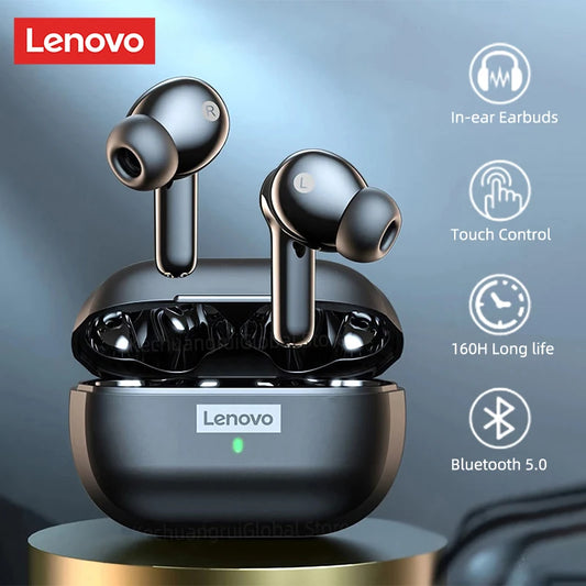 Original Lenovo LP1S TWS Bluetooth Earphone Wireless Headphone Waterproof Headsets Sport Earbuds With Mic LP1 S For Android IOS